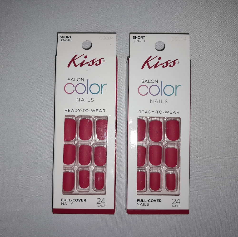 Kiss Ready-To-Wear Red Nails - Picture 1 of 2